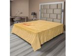 Abakuhaus Lenzuolo Giraffa, Giraffe In Stile Retrò, Colori Safari Savannah, Animali Selvatici, Paesaggio Boho, Lenzuolo Morbido E Confortevole Per Un Letto Decorativo, 1 Pezzo, 244 Cm X 205 Cm, Arancione Crema