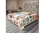 Abakuhaus Lenzuolo Medievale, Collezione Di Icone Medievali Rinascimentali In Stile Retrò Barocco Classico, Stampa Artistica, Lenzuolo Morbido E Confortevole Per Un Letto Decorativo 1 Pezzo 260 Cm X 228 Cm, Multicolore