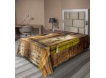 Abakuhaus Lenzuolo Gotico, Quartiere Storico Di Barcellona, Spagna, Patrimonio Rinascimentale, Foto Notturna, Lenzuolo Morbido E Confortevole Per Un Letto Decorativo, 1 Pezzo, 190 Cm X 100 Cm, Color Crema.