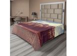 Abakuhaus Lenzuolo Da Letto, Alte Montagne Rocciose Canadesi, Fiume, Alberi, Cielo Nuvoloso, Neve, Paesaggio, Lenzuolo Morbido E Confortevole Per Un Letto Decorativo, 1 Pezzo, 275 Cm X 260 Cm, Multicolore