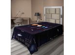 Abakuhaus Lenzuolo Spaziale, Sistema Solare Informazioni Scientifiche Giove Saturno Universo Telescopio Stampa, Lenzuolo Morbido E Confortevole Per Un Letto Decorativo 1 Pezzo 260 Cm X 168 Cm, Multicolore