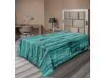 Abakuhaus Lenzuolo Turchese, Parete Con Sfondo Turchese E Mobili Antichi In Legno Con Stampa Artistica, Lenzuolo Morbido E Confortevole Per Un Letto Decorativo 1 Pezzo 260 Cm X 168 Cm, Blu