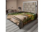 Abakuhaus Lenzuolo Medievale, Strade Della Toscana Antico Mediterraneo Città Medievale Alta Cultura Europea Italia, Morbido E Comodo Lenzuolo Superiore Per Un Letto Decorativo 1 Pezzo 260 Cm X 228 Cm, Multicolore