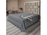 Abakuhaus Lenzuolo Con Ancora, Tema Nautico Ancora Di Legno Con Corda Appesa Al Muro Motivo Fotografico A Tema Marittimo, Lenzuolo Morbido E Confortevole Per Un Letto Decorativo 1 Pezzo 260 Cm X 228 Cm, Grigio