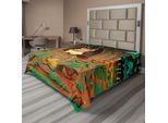 Abakuhaus Lenzuolo Con Gufo, Vecchia Tata Saggia Nonna Gufo Nel Castagno, Stampa Con Personaggi Della Salvia, Morbido E Confortevole Lenzuolo Superiore Per Un Letto Decorativo 1 Pezzo 244 Cm X 205 Cm, Multicolore