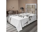 Abakuhaus Lenzuolo In Bambù, Rinnovamento Tradizionale Della Saggezza Babus, Liberate La Vostra Energia Artdruck, Lenzuolo Morbido E Confortevole Per Un Letto Decorativo 1 Pezzo 260 Cm X 168 Cm, Grigio Bianco