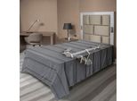 Abakuhaus Lenzuolo Con Ancora, Tema Nautico Ancora Di Legno Con Corda Appesa Al Muro Motivo Fotografico A Tema Marittimo, Lenzuolo Morbido E Confortevole Per Un Letto Decorativo 1 Pezzo 190 Cm X 100 Cm, Grigio