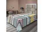 Abakuhaus Lenzuolo Antico, Decorato In Stile Orientale Reale Con Motivi Etnici Variabili E Disegno A Mosaico, Lenzuolo Morbido E Confortevole Per Un Letto Decorativo, 1 Pezzo 260 Cm X 168 Cm, Multicolore