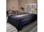 Abakuhaus Lenzuolo Da Letto, Jungla Misteriosa E Inquietante Profondità Oscura Nella Foresta Con Nebbia Motivo A Tema Halloween, Morbido E Confortevole Lenzuolo Superiore Per Un Letto Decorativo 1 Pezzo 190 Cm X 100 Cm, Grigio Scuro Viola