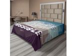 Abakuhaus Lenzuolo Con Proverbio, Se Credi In Qualcosa, Tutto è Possibile Stampa Moderna Con Motivo Poligonale, Lenzuolo Morbido E Confortevole Per Un Letto Decorativo 1 Pezzo 275 Cm X 260 Cm, Verde Acqua Marrone