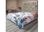 Abakuhaus Lenzuolo Astratto, Grafica Digitale Con Numeri, Scienza, Tecnologia Dell'informazione, Motivo Sfumato, Lenzuolo Morbido E Confortevole Per Un Letto Decorativo, 1 Pezzo, 244 Cm X 205 Cm, Verde Acqua E Nero.
