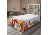Abakuhaus Lenzuolo Con Funghi, Mazzo Di Funghi Velenosi Funghi Selvatici Nella Foresta Illustrazioni Cartoon, Lenzuolo Morbido E Confortevole Per Un Letto Decorativo 1 Pezzo 260 Cm X 168 Cm, Multicolore