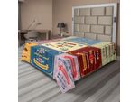 Abakuhaus Lenzuolo Con Proverbio, Collezione Di Citazioni Motivazionali Success Positive Attitude Tema Artwork Stampa, Lenzuolo Morbido E Confortevole Per Un Letto Decorativo 1 Pezzo 275 Cm X 260 Cm, Giallo E Rosa
