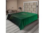 Abakuhaus Lenzuolo Con Pavone, Illustrazione Di Piume Di Pavone In Stile Artistico Semplificato, Stampa Natura Selvaggia, Lenzuolo Morbido E Confortevole Per Un Letto Decorativo, 1 Pezzo, 244 Cm X 205 Cm, Verde Blu