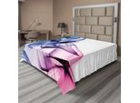 Abakuhaus Lenzuolo Astratto, Grafica Astratta Con Fumo Colorato, Flusso Dinamico, Vortice, Grafica Contemporanea, Lenzuolo Superiore Morbido E Confortevole Per Un Letto Decorativo 1 Pezzo 244 Cm X 205 Cm, Fucsia Blu