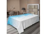 Abakuhaus Lenzuolo Astratto, Grafica Sfumata In Acquerello, Tecnica Acquerello Onde, Illustrazione, Motivo, Lenzuolo Morbido E Confortevole Per Un Letto Decorativo, 1 Pezzo, 190 Cm X 100 Cm, Blu E Bianco