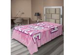 Abakuhaus Lenzuolo Con Proverbio, Sogna E Credi Citazione Su Sfondo Frase Motivazionale Arte Floreale, Morbido E Confortevole Lenzuolo Superiore Per Un Letto Decorativo 1 Pezzo 260 Cm X 168 Cm, Bianco Rosa