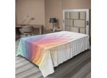 Abakuhaus Lenzuolo Astratto, Foglio Grafica Astratta Quattro Stagioni Flora Tema Delicato E Trasparente, Lenzuolo Superiore Morbido E Confortevole Per Un Letto Decorativo 1 Pezzo 260 Cm X 168 Cm, Giallo Rosso Verde