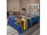 Abakuhaus Lenzuolo, Arte Popolare, Motivo Con Barche Sulla Riva Al Tramonto Dorato, Stampa Serigrafica, Lenzuolo Morbido E Confortevole Per Un Letto Decorativo, 1 Pezzo, 260 Cm X 168 Cm, Multicolore