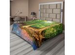 Abakuhaus Lenzuolo Foresta Pluviale, Radici Di Mangrovie Con Affluente Turco, Stampa Asiatica Animale Naturale, Lenzuolo Morbido E Confortevole Per Un Letto Decorativo 1 Pezzo 244 Cm X 205 Cm, Verde Marrone