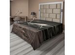 Abakuhaus Lenzuolo Naturale, Tuoni E Fulmini Sulla Spiaggia Sabbiosa Durante Una Forte Tempesta, Stampa A Raggi Luminosi, Lenzuolo Morbido E Confortevole Per Un Letto Decorativo, 1 Pezzo, 266 Cm X 260 Cm, Marrone E Grigio
