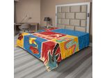 Abakuhaus Lenzuolo Musicale, Illustrazione Collage Retrò Di Strumenti Musicali Chitarra Violino Jazz Pop Art Boho, Lenzuolo Morbido E Confortevole Per Un Letto Decorativo 1 Pezzo 244 Cm X 205 Cm, Multicolore