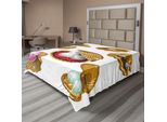 Abakuhaus Pearls Lenzuolo, Set Conchiglie Aperte Con Diversi Tipi Di Perle Ricchezza Stampa Marina Antica, Morbido E Confortevole Lenzuolo Superiore Per Un Letto Decorativo 1 Pezzo 266 Cm X 260 Cm, Multicolore