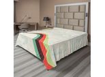 Abakuhaus Lenzuolo Vintage, Mongolfiera In Rainbow Destination Adventure Segui I Tuoi Sogni Icon Pop Boho, Lenzuolo Morbido E Confortevole Per Un Letto Decorativo 1 Pezzo 260 Cm X 228 Cm, Multicolore