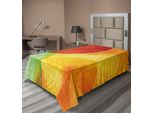 Abakuhaus Lenzuolo Astratto, Acquerello Astratto Dipinto Su Carta, Stampa Artistica Moderna, Lenzuolo Morbido E Confortevole Per Un Letto Decorativo, 1 Pezzo, 190 Cm X 100 Cm, Giallo Arancione Verde Lime