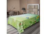 Abakuhaus Lenzuolo Con Coperte, Tema Primaverile Con Coccinelle E Farfalle, Stampa Trasformativa, Lenzuolo Morbido E Confortevole Per Un Letto Decorativo, 1 Pezzo, 190 Cm X 100 Cm, Verde Pallido