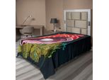Abakuhaus Pearls Lenzuolo, Primo Piano Grafico Di Conchiglie Con Perle Su Rocce All'interno Del Lago, Vista Interna, Lenzuolo Morbido E Confortevole Per Un Letto Decorativo, 1 Pezzo, 190 Cm X 100 Cm, Multicolore