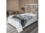 Abakuhaus Lenzuolo Vintage, Vecchia Vela Invecchiata Della Nave Columbus Nell'immaginario Atlantico Viaggio Viaggio Stampa, Morbido E Comodo Lenzuolo Superiore Per Un Letto Decorativo 1 Pezzo 190 Cm X 100 Cm, Multicolore