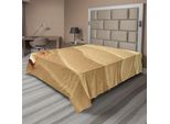 Abakuhaus Lenzuolo Con Conchiglie, Wenig Seashell Su Sabbia Dorata, Tema Marino Spirituale, Stampa Artistica Sulla Spiaggia, Lenzuolo Morbido E Confortevole Per Un Letto Decorativo, 1 Pezzo, 275 Cm X 260 Cm, Marrone Sabbia