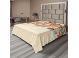 Abakuhaus Lenzuolo Con Conchiglie, Conchiglie Macro Color Pastello Raccolte Sulla Spiaggia, Morbido E Confortevole Lenzuolo Superiore Per Un Letto Decorativo, 1 Pezzo, 275 Cm X 260 Cm, Crema, Rosso, Verde Acqua