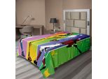 Lenzuolo Da Baseball Abakuhaus, Giocatori In Diverse Posizioni Sul Campo Da Gioco, Azione, Ricevitore, Lanciatore, Sport Moderni, Lenzuolo Morbido E Confortevole Per Un Letto Decorativo, 1 Pezzo, 190 Cm X 100 Cm, Multicolore