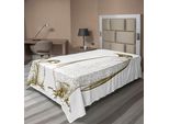 Abakuhaus Lenzuolo Con Animali Marini, Incisione Illustrazione Antica Re Pinguino E Pinguini Cuccioli Natura, Lenzuolo Morbido E Confortevole Per Un Letto Decorativo 1 Pezzo 260 Cm X 168 Cm, Verde Oliva