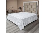 Abakuhaus Lenzuolo Celtico, Autentiche Figure Celtiche E Motivi Geometrici, Stampa Artistica, Lenzuolo Morbido E Confortevole Per Un Letto Decorativo, 1 Pezzo, 260 Cm X 228 Cm, Grigio Bianco