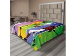 Lenzuolo Da Baseball Abakuhaus, Giocatori In Diverse Posizioni Sul Campo Da Gioco, Azione, Ricevitore, Lanciatore, Sport Moderni, Lenzuolo Morbido E Confortevole Per Un Letto Decorativo, 1 Pezzo, 260 Cm X 228 Cm, Multicolore