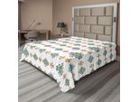 Abakuhaus Lenzuolo Celtico, Motivi Geometrici Esagonali Color Pastello Su Sfondo Bianco, Morbido E Confortevole Lenzuolo Superiore Per Un Letto Decorativo, 1 Pezzo 275 Cm X 260 Cm, Multicolore