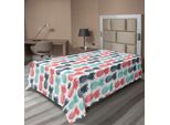 Abakuhaus Lenzuolo Ananas, Isola Ananas Motivo Frutta Tropicale Stampato Sfondo Minimale Pop Art, Lenzuolo Morbido E Confortevole Per Un Letto Decorativo 1 Pezzo 190 Cm X 100 Cm, Turchese Corallo Bianco