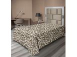 Abakuhaus Lenzuolo In Damasco, Damasco Floreale, Motivo A Volute In Stile Antico, Morbido E Confortevole Lenzuolo Superiore Per Un Letto Decorativo 1 Pezzo 260 Cm X 168 Cm, Verde Militare Crema