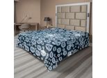 Abakuhaus Lenzuolo Diamante, Sfondo A Rombi Atomi Di Carbonio In Struttura Oggetti Fisici Superlativi, Lenzuolo Morbido E Confortevole Per Un Letto Decorativo 1 Pezzo 266 Cm X 260 Cm, Grigio