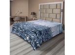 Abakuhaus Lenzuolo Nautico, Gruppo Barche A Vela Nel Mare, Gioco Competitivo, Paesaggio Sportivo Mediterraneo, Lenzuolo Morbido E Confortevole Per Un Letto Decorativo, 1 Pezzo, 260 Cm X 228 Cm, Blu