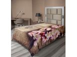Abakuhaus Lenzuolo Con Fiori, Stampa Romantica E Naturale Con Fiori Primaverili, Tavolo In Legno, Paesaggio Rurale, Lenzuolo Morbido E Confortevole Per Un Letto Decorativo, 1 Pezzo, 190 Cm X 100 Cm, Rosa