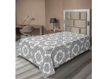 Abakuhaus Lenzuolo Celtico, Motivo Retrò Con Croce Celtica Diagonale Intrecciata, Lenzuolo Morbido E Confortevole Per Un Letto Decorativo 1 Pezzo 260 Cm X 168 Cm, Bianco Nero
