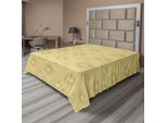 Abakuhaus Lenzuolo Beige, Set Di Zucche Su Sfondo Terroso Halloween Raccolto Stagionale Zucca Illustrazione Aziendale, Lenzuolo Morbido E Confortevole Per Un Letto Decorativo 1 Pezzo 260 Cm X 228 Cm, Beige