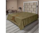 Abakuhaus Lenzuolo Da Letto Con Illustrazione Di Un Grande Albero Su Carta Antica, Stampa Grafica In Stile Vintage, Lenzuolo Morbido E Confortevole Per Un Letto Decorativo, 1 Pezzo, 275 Cm X 260 Cm, Verde Oliva.