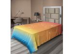 Abakuhaus Seagulls Lenzuolo, Stampa Tropical Island Sunset Con Sole, Mare, Palme E Uccelli In Volo, Lenzuolo Morbido E Confortevole Per Un Letto Decorativo 1 Pezzo 260 Cm X 168 Cm, Multicolore
