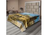 Abakuhaus Lenzuolo Con Paesaggio, Ponte Carlo Di Praga, Castello, Famoso Luogo Turistico, Simbolo Della Città, Lenzuolo Morbido E Confortevole Per Un Letto Decorativo, 1 Pezzo, 260 Cm X 228 Cm, Multicolore