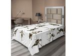 Abakuhaus Lenzuolo Olympia, Illustrazione Dell'atleta Che Corre La Maratona Dei Campionati Estivi, Lenzuolo Morbido E Confortevole Per Un Letto Decorativo, 1 Pezzo 260 Cm X 168 Cm, Verde Oliva E Bianco